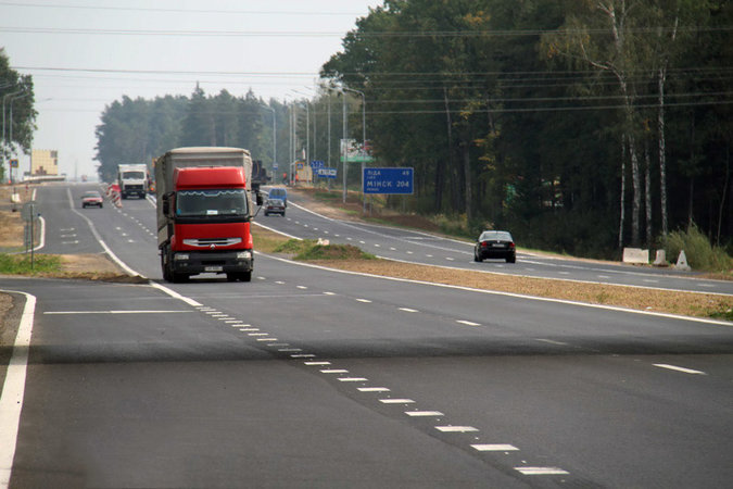 Скорость на трассе М6 возле Гродно собираются увеличить