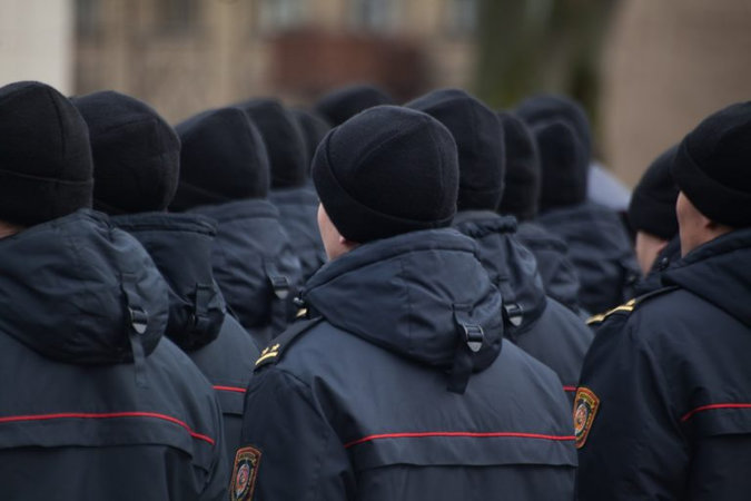 Милиционеры пройдут маршем по центру Гродно