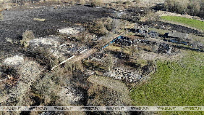 Из сгоревшей деревни в Щучинском районе похитили 600 кг металла: возбуждено уголовное дело