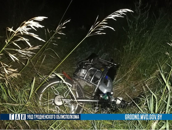 В Свислочском районе погиб водитель мотоцикла, у которого не было ни шлема, ни прав
