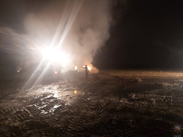 В Щучинском районе от пожара удалось спасти 120 т соломы