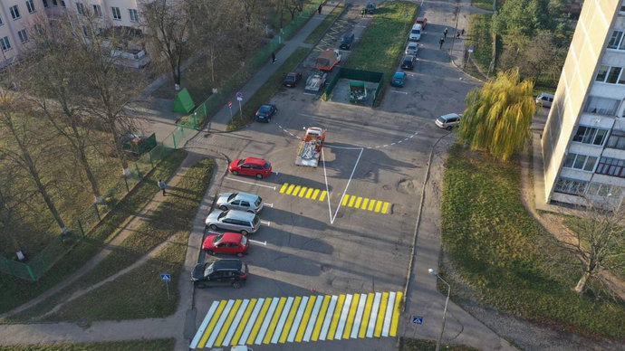 В Гродно возле реабилитационного центра изменили организацию движения транспорта