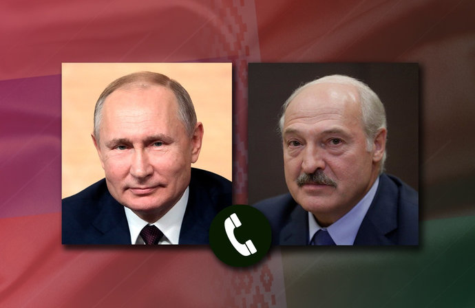 Вслед за разговором с Меркель последовала телефонная беседа Лукашенко с Путиным