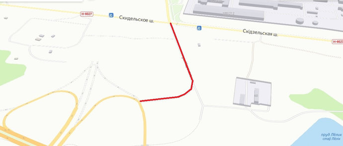 В Гродно закроют движение на участке дороги, ведущей от ул. Карского до новой объездной