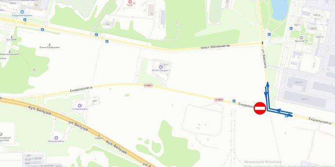 В Гродно частично откроют движение на кольцевой развязке ул. Карского и Скидельское шоссе