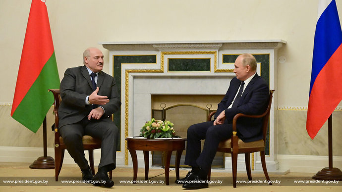 Состоялась встреча президентов Беларуси и России в Санкт-Петербурге