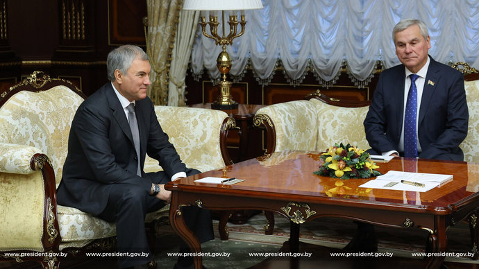 Лукашенко встретился с председателем Госдумы России