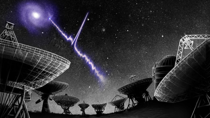 Астрономы обнаружили 25 очень мощных быстрых радиовсплесков, которые продолжают повторяться