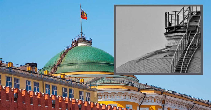 Купол сенатского дворца Кремля восстановили после атаки беспилотника