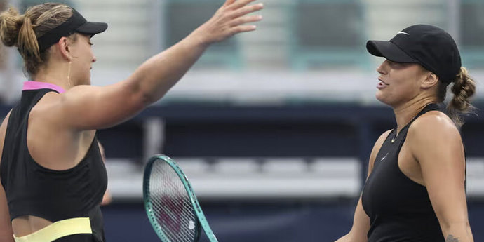 Белорусская теннисистка Арина Соболенко в третьем круг WTA-1000 уступила украинке Ангелине Калининой