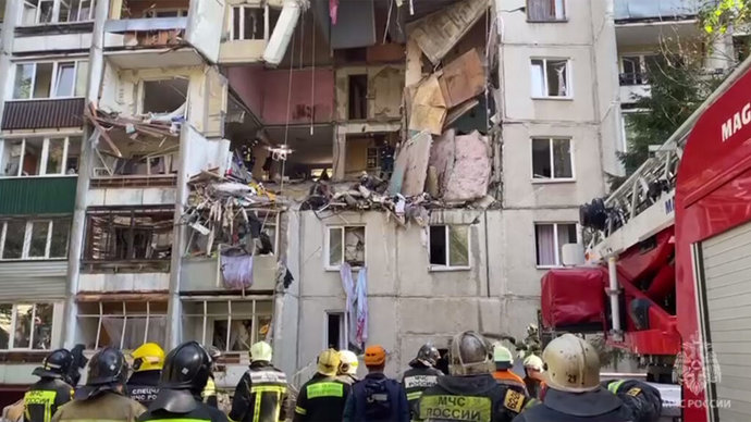 В Астрахани обрушилась часть пятиэтажного дома