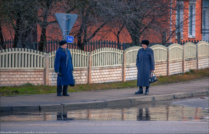 Жители деревни Поречье