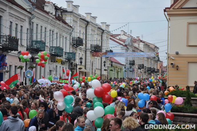 Гродно празднует праздник 9 мая