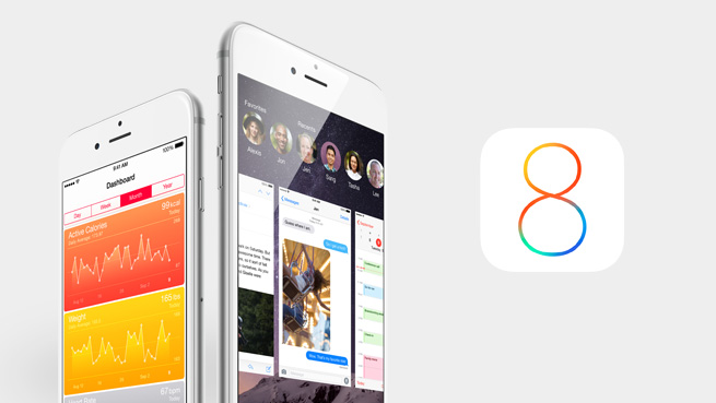 iOS 8 установленная на iPhone 6