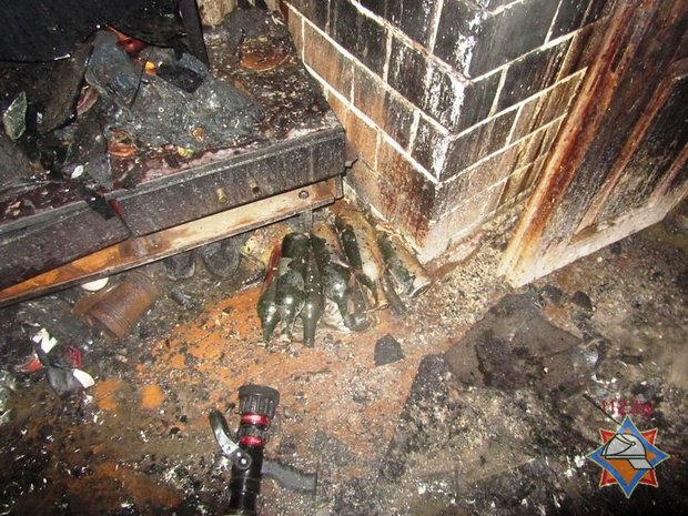 пожар в частном доме
