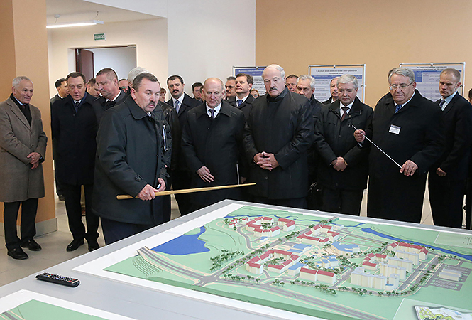 Лукашенко на белорусской АЭС