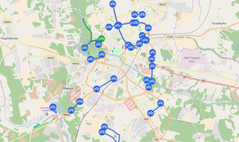 Карта маршрута гродно. Гродно на карте. Минская велодорожка карта. Карта Гродно с достопримечательностями. Гродно пешеходный маршрут.