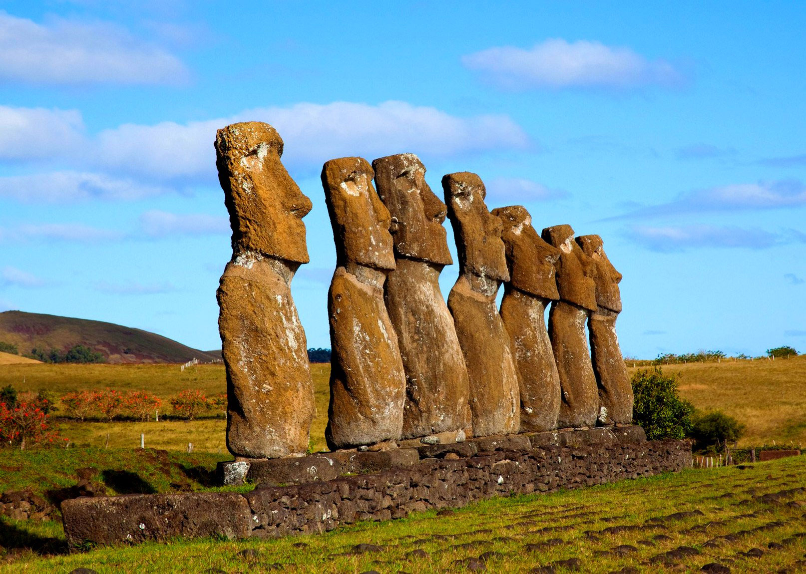 Каменные статуи острова пасхи страна. Каменные истуканы острова Пасхи. Моаи на острове Пасхи. Остров Пасхи статуи. Остров Пасхи статуи Моаи.