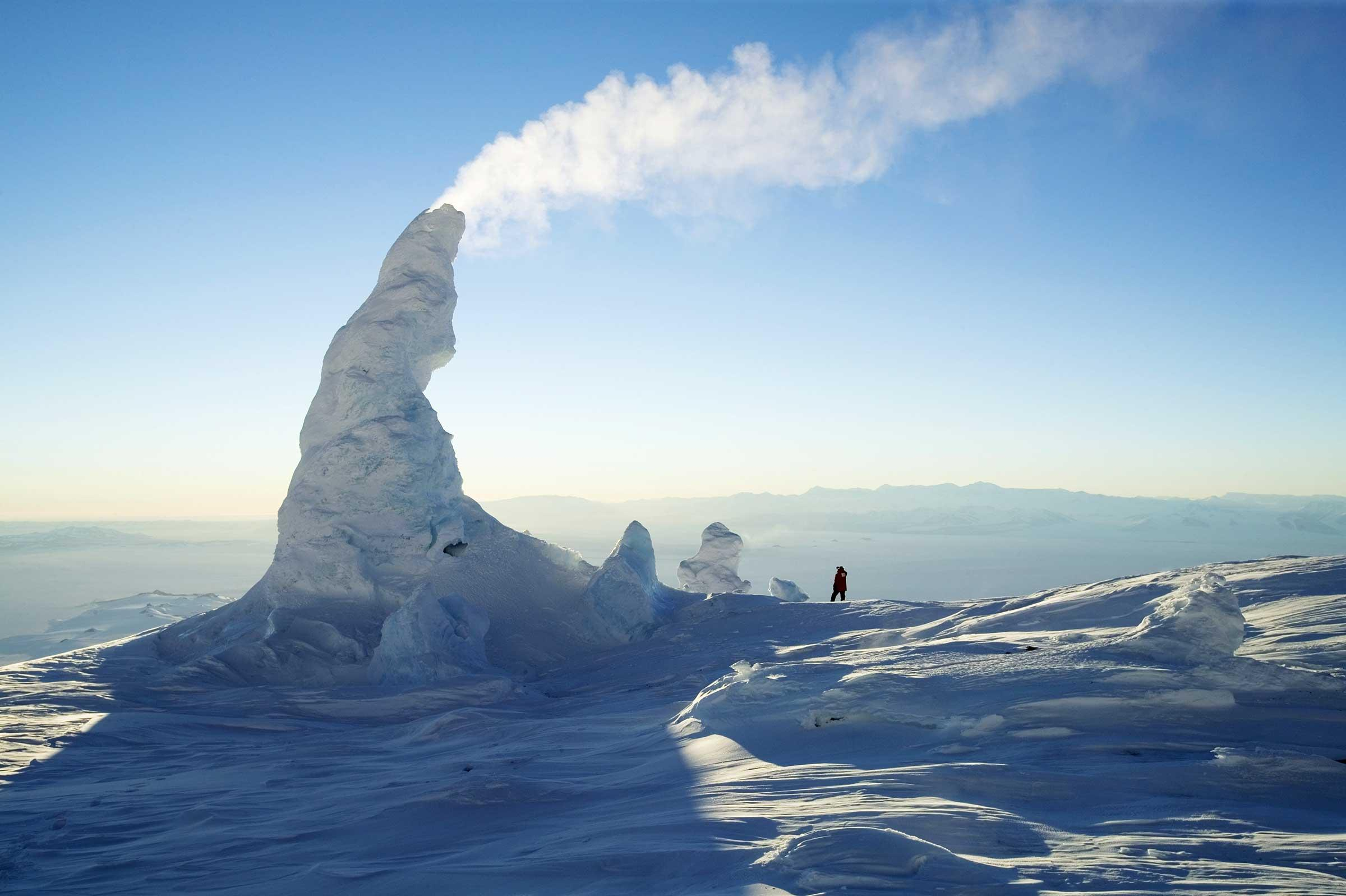 Гора Эребус Антарктика