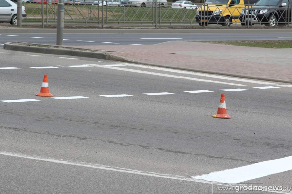 В Гродно началась разметка автодорог