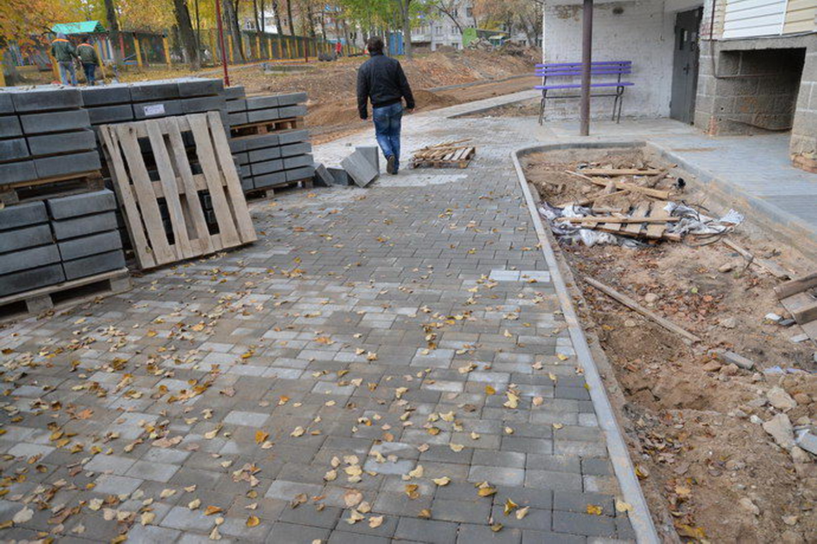 Благоустройство дворовых территорий в Гродно