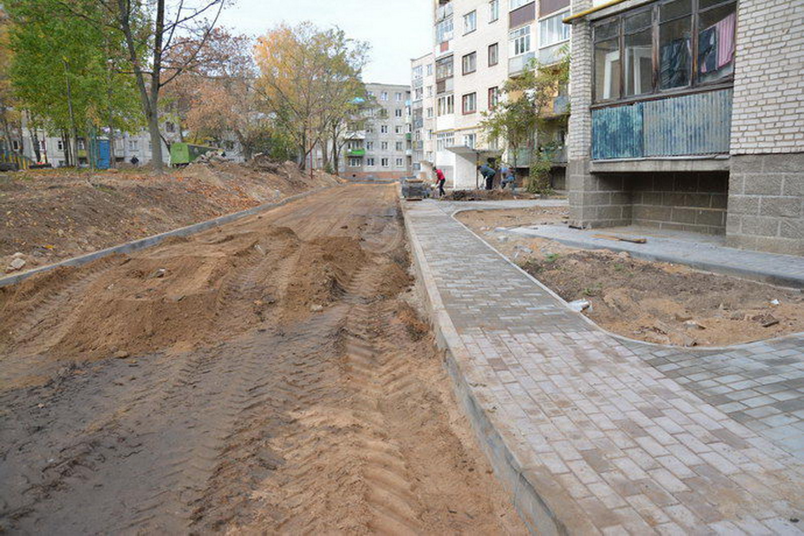 Благоустройство дворовых территорий в Гродно