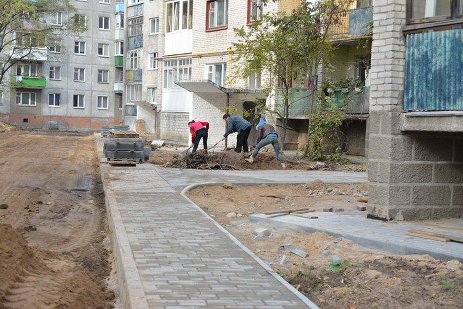 Благоустройство дворовых территорий в Гродно