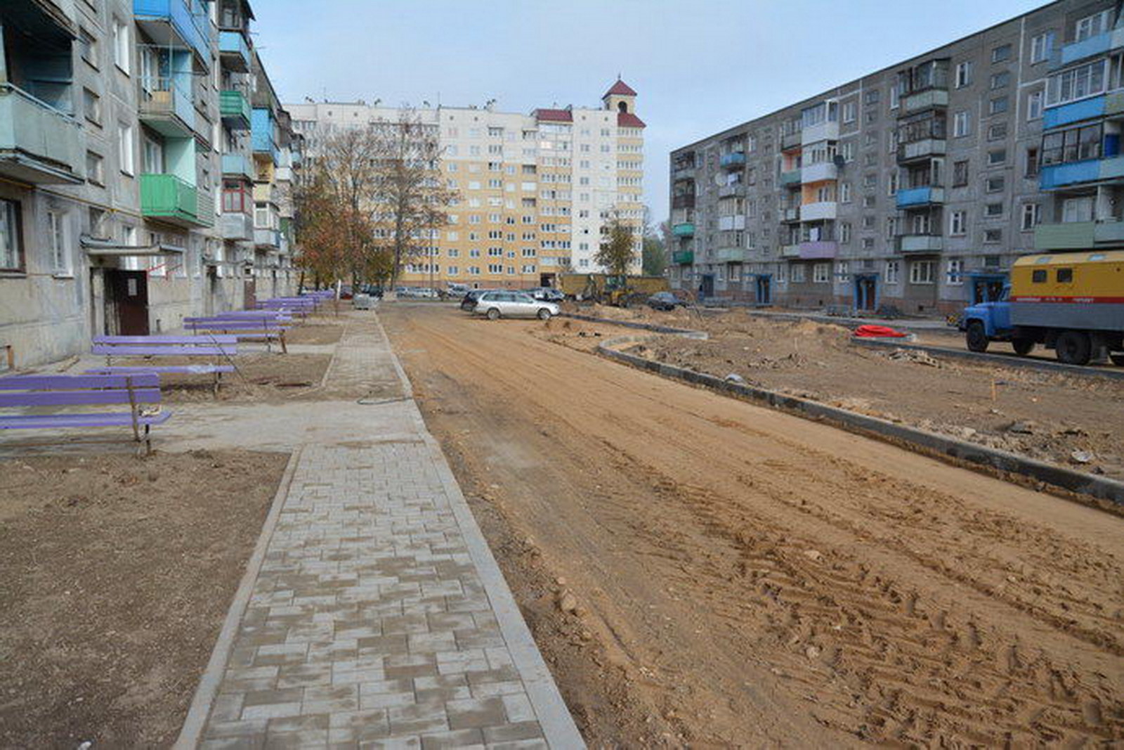 Благоустройство дворовых территорий в Гродно