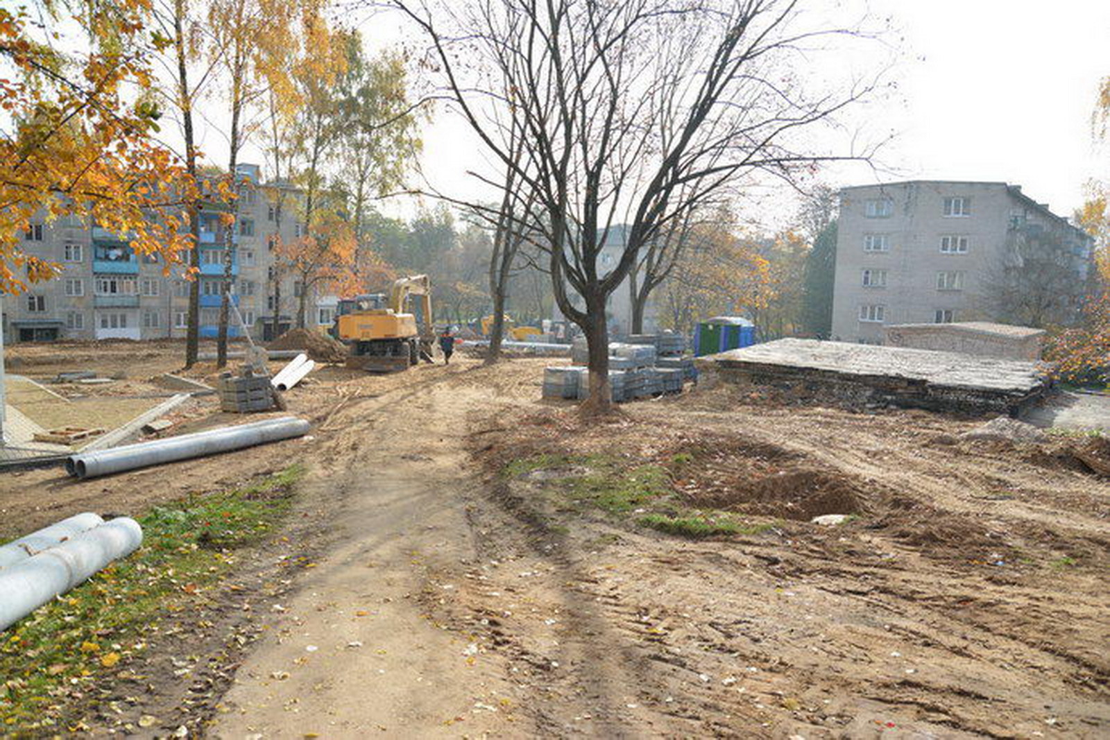 Благоустройство дворовых территорий в Гродно