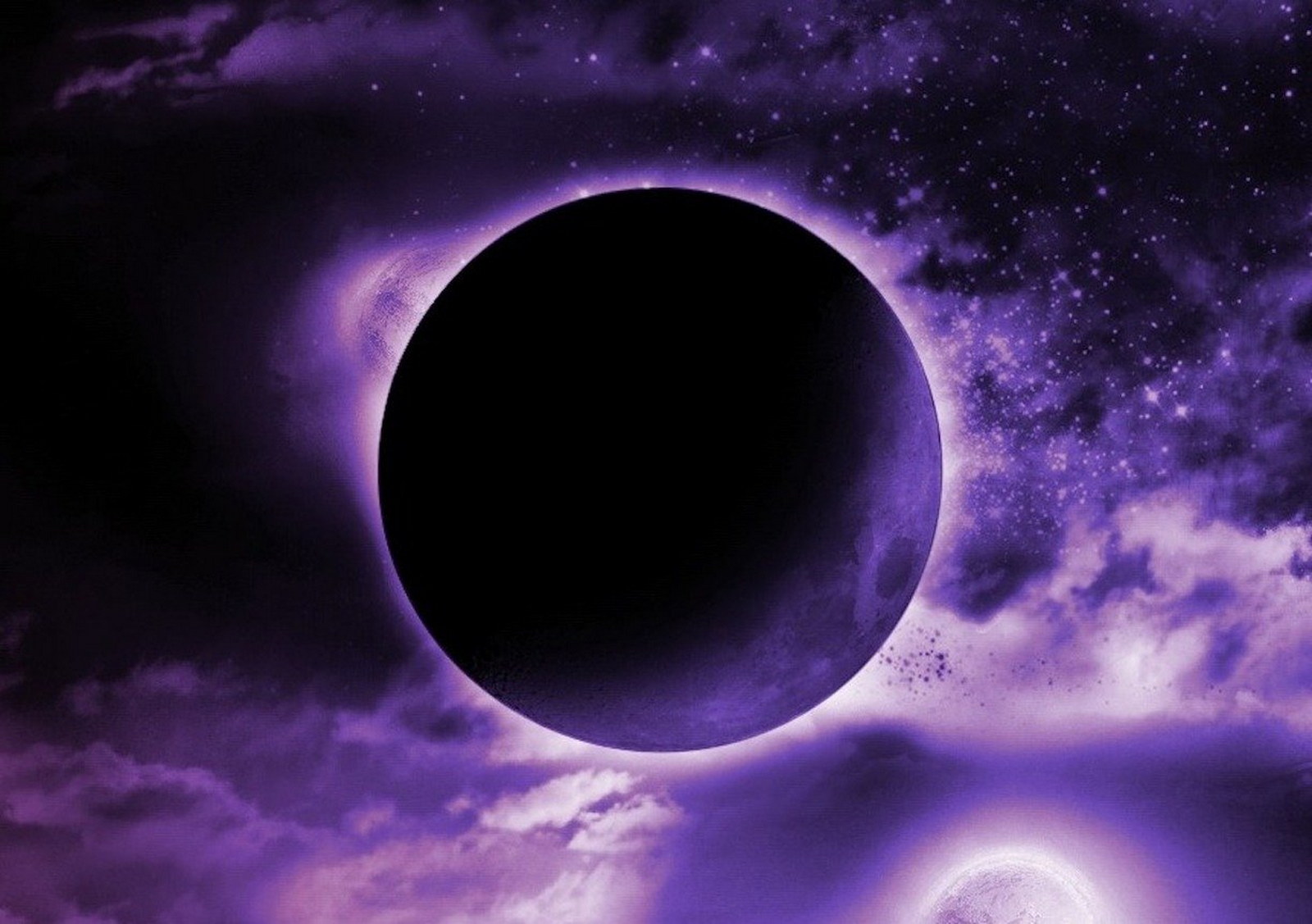 Новый месяц луна. Луна новолуние. Черная Луна. Темная Луна. Фиолетовая Луна.