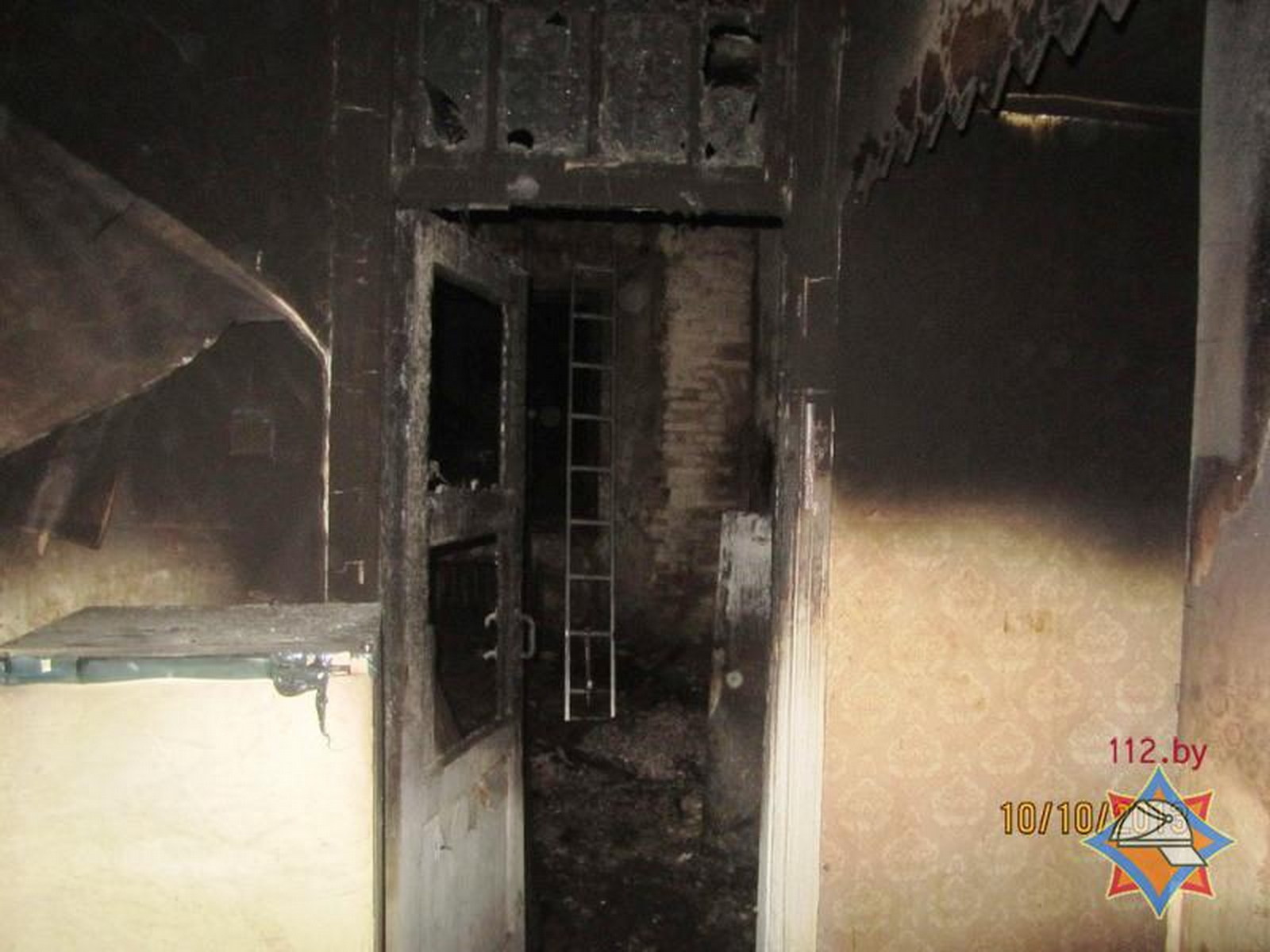пожар в Гродно улица Советская