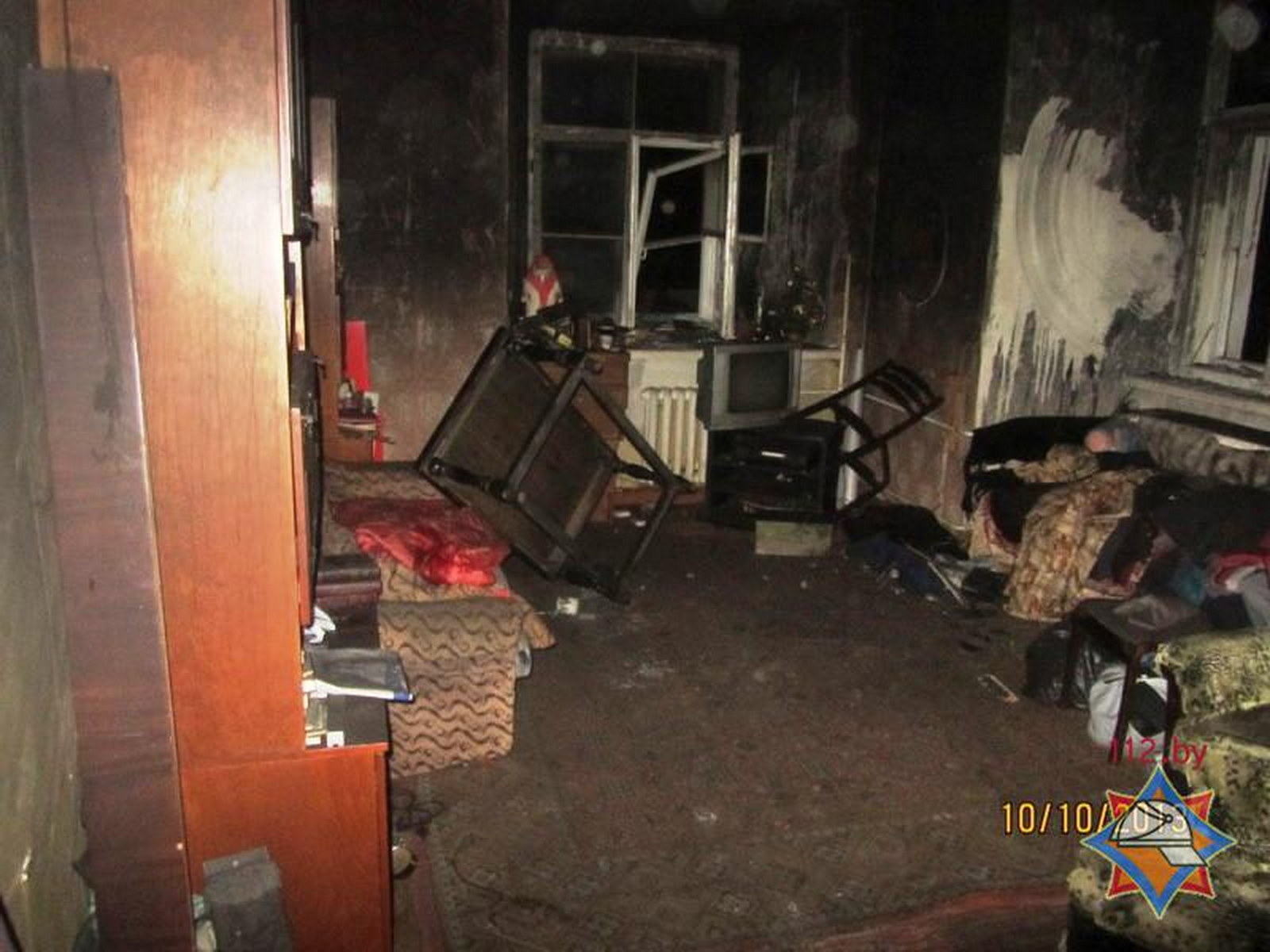 пожар в Гродно улица Советская