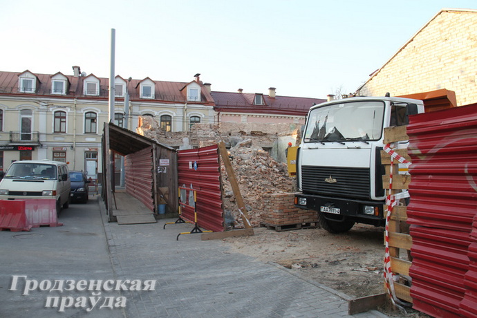 в Гродно реконструируют дом по улице Карла Маркса