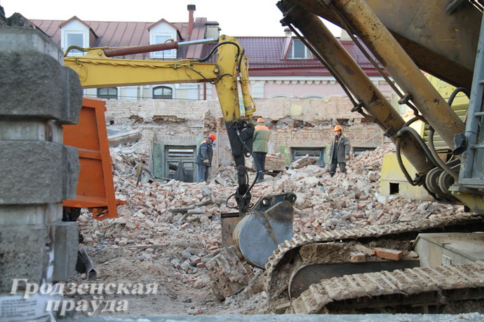 в Гродно реконструируют дом по улице Карла Маркса