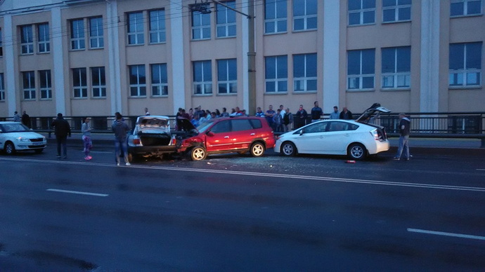 ДТП на Старом мосту в Гродно