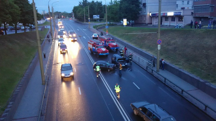 ДТП на Старом мосту в Гродно