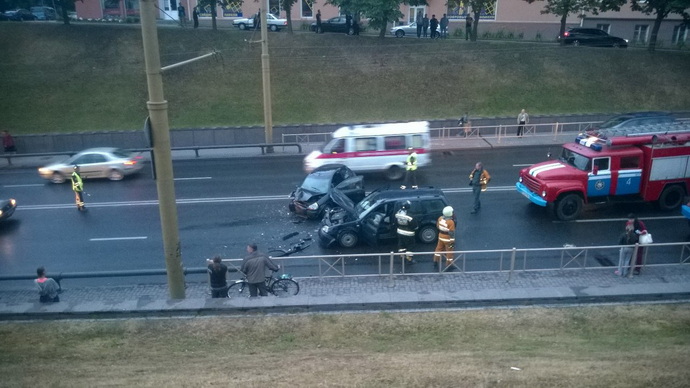ДТП на Старом мосту в Гродно