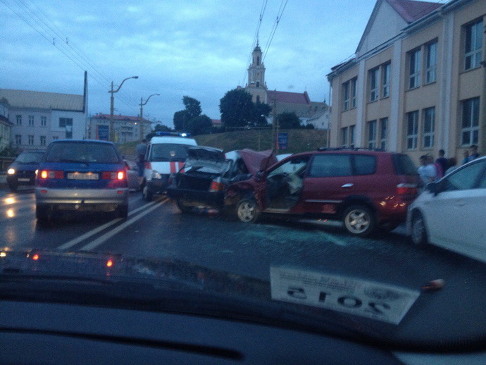 ДТП на Старом мосту в Гродно