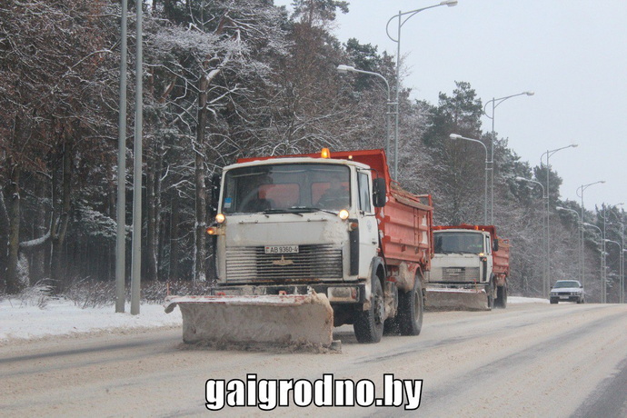 уборка снега в Гродно