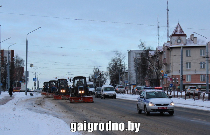 уборка снега в Гродно