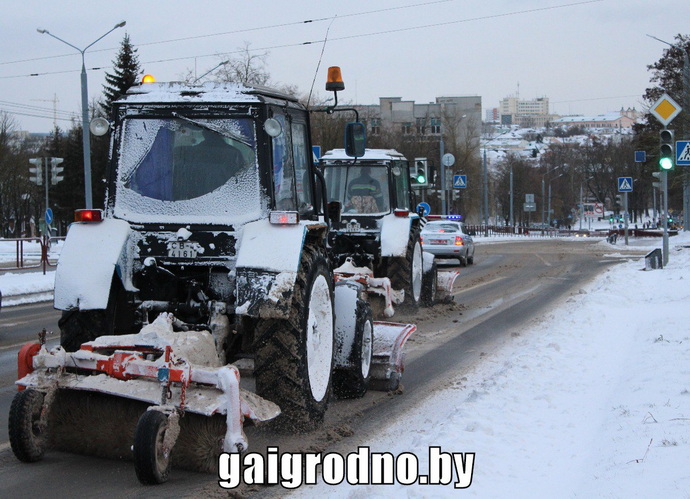 уборка снега в Гродно