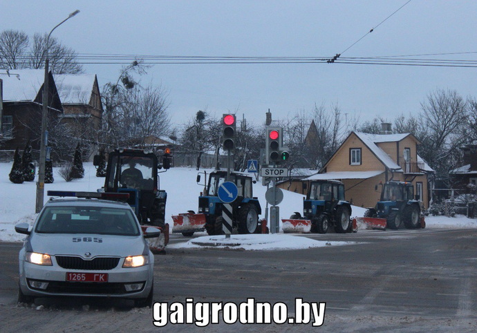 уборка снега в Гродно