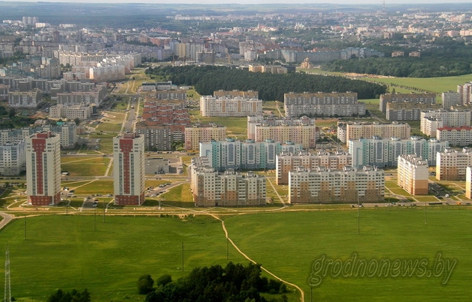 Гродно с высоты птичьего полета