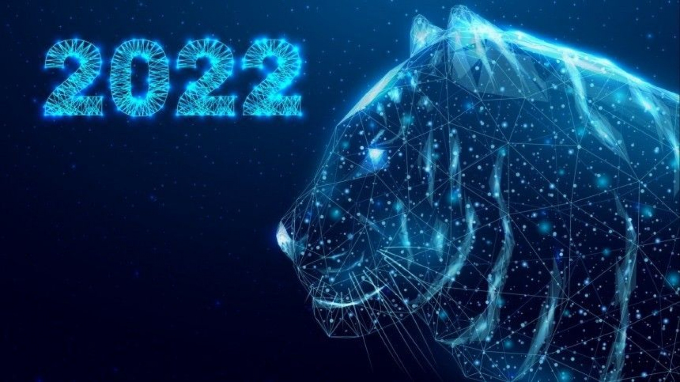 Голубой водяной тигр символ 2022