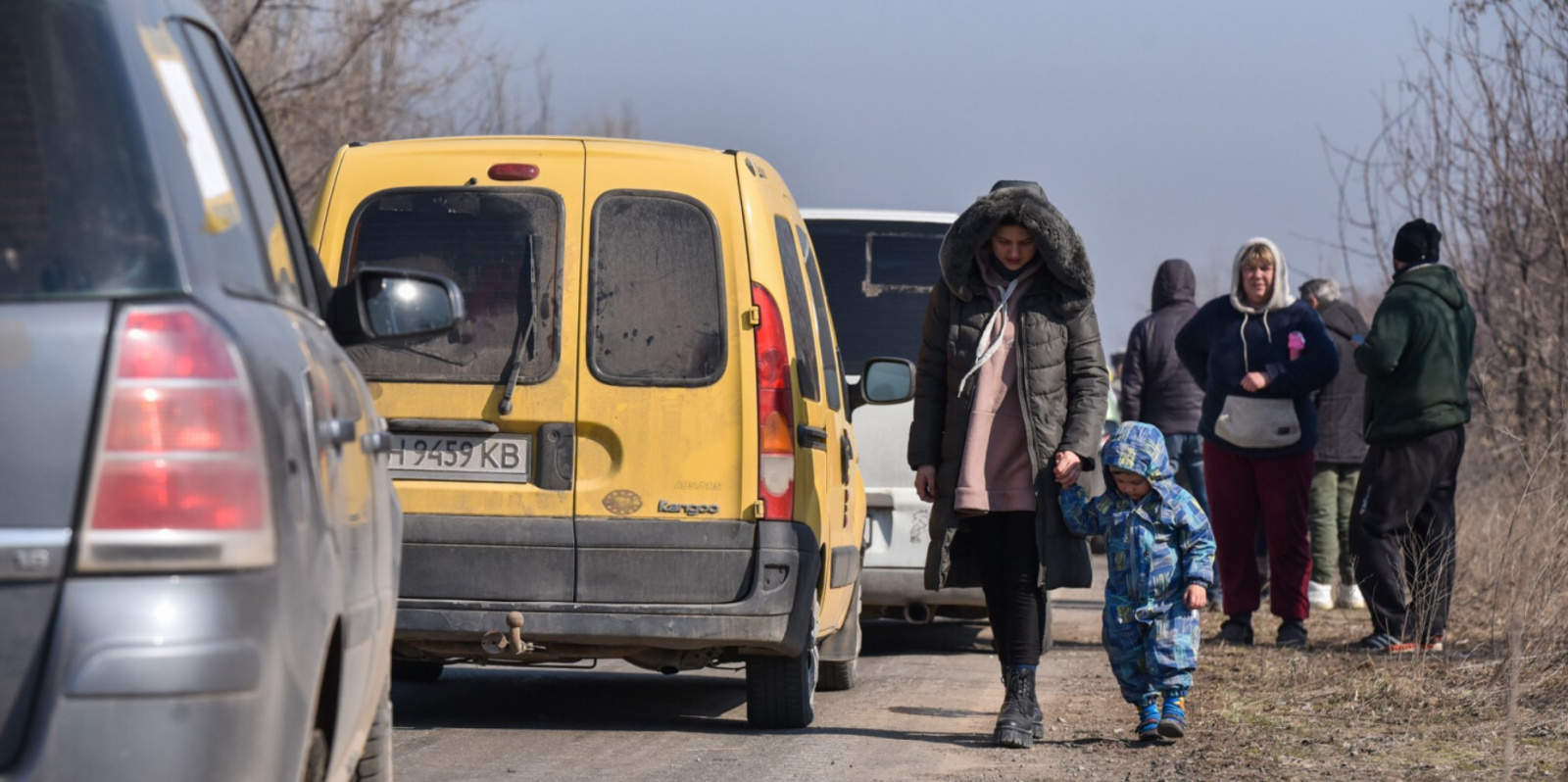 Фото беженцев в автобусе