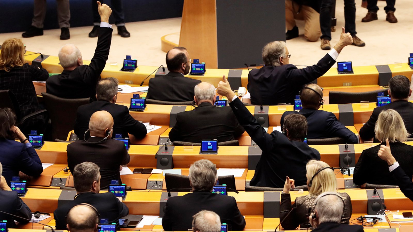 Политик против. Депутаты Европарламента. Парламент ЕС. Голосование в парламенте. Заседание Европарламента.