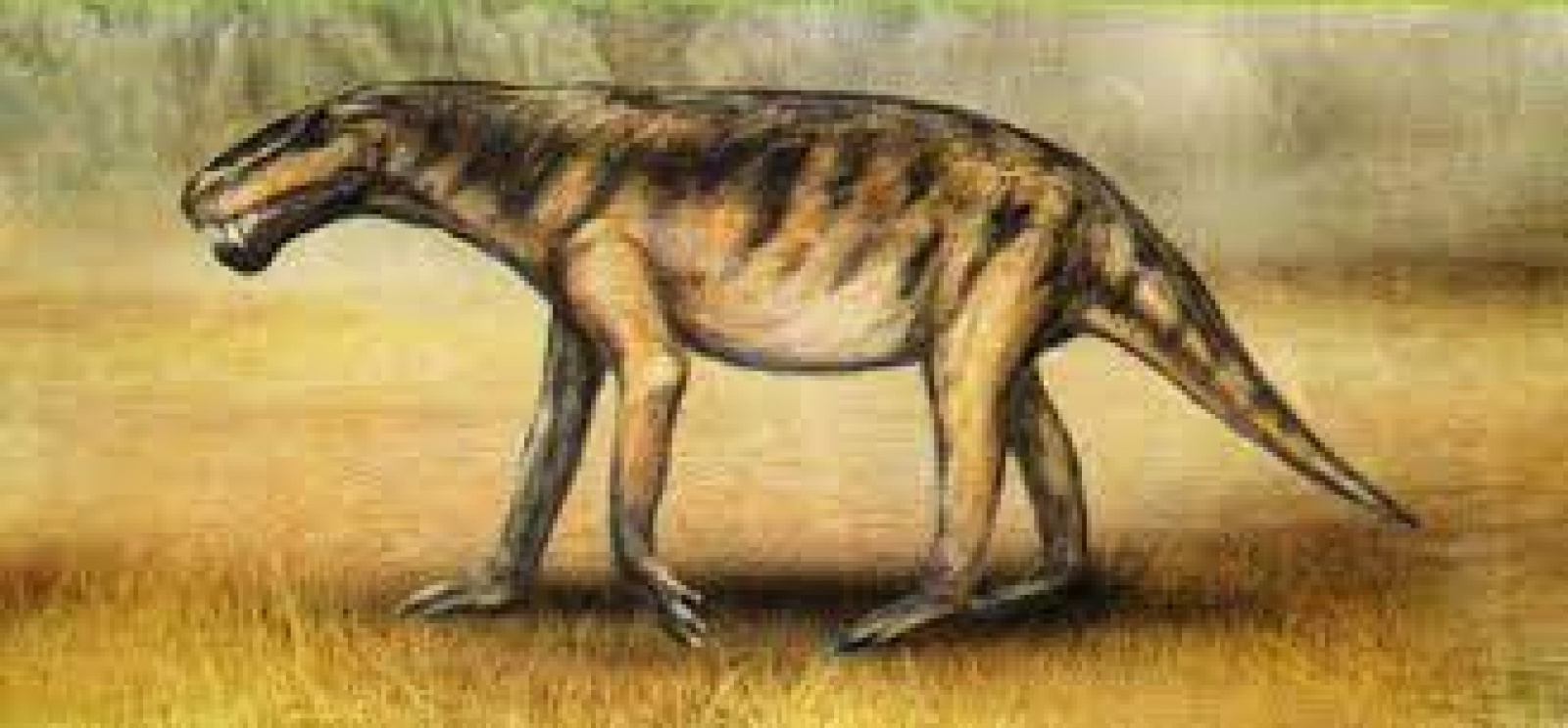 На рисунке изображен майаспондил вымершая рептилия. Предки млекопитающих. Млекопитающие Триасового периода. Вымершие рептилии Триас. Триасовый период животные.