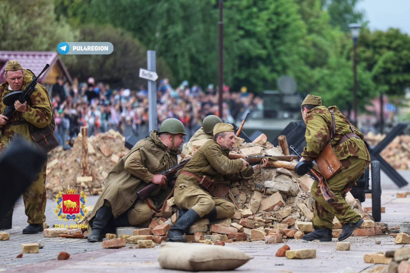 Историческая реконструкция события 1945 года в Гродно