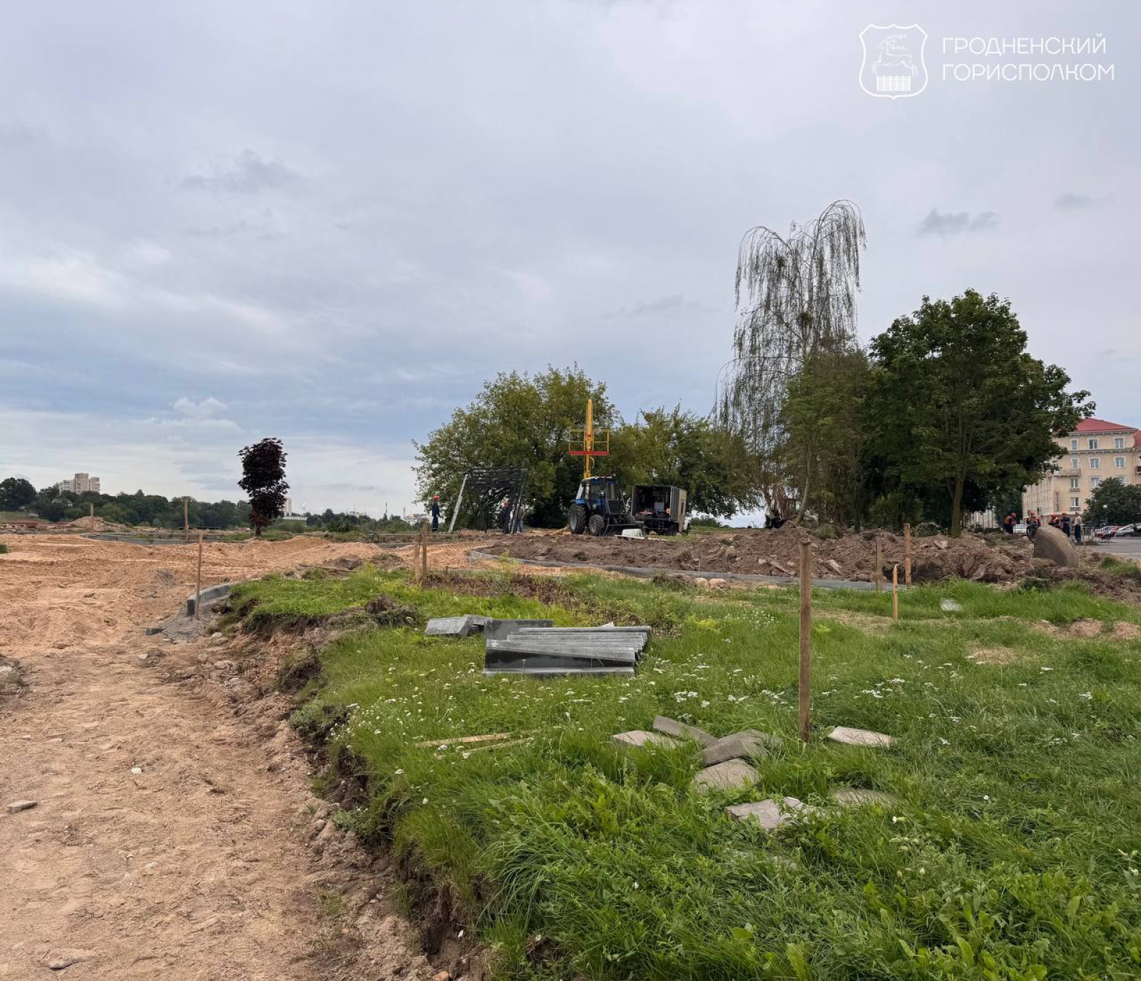 Сквер на улице Дарвина в Гродно