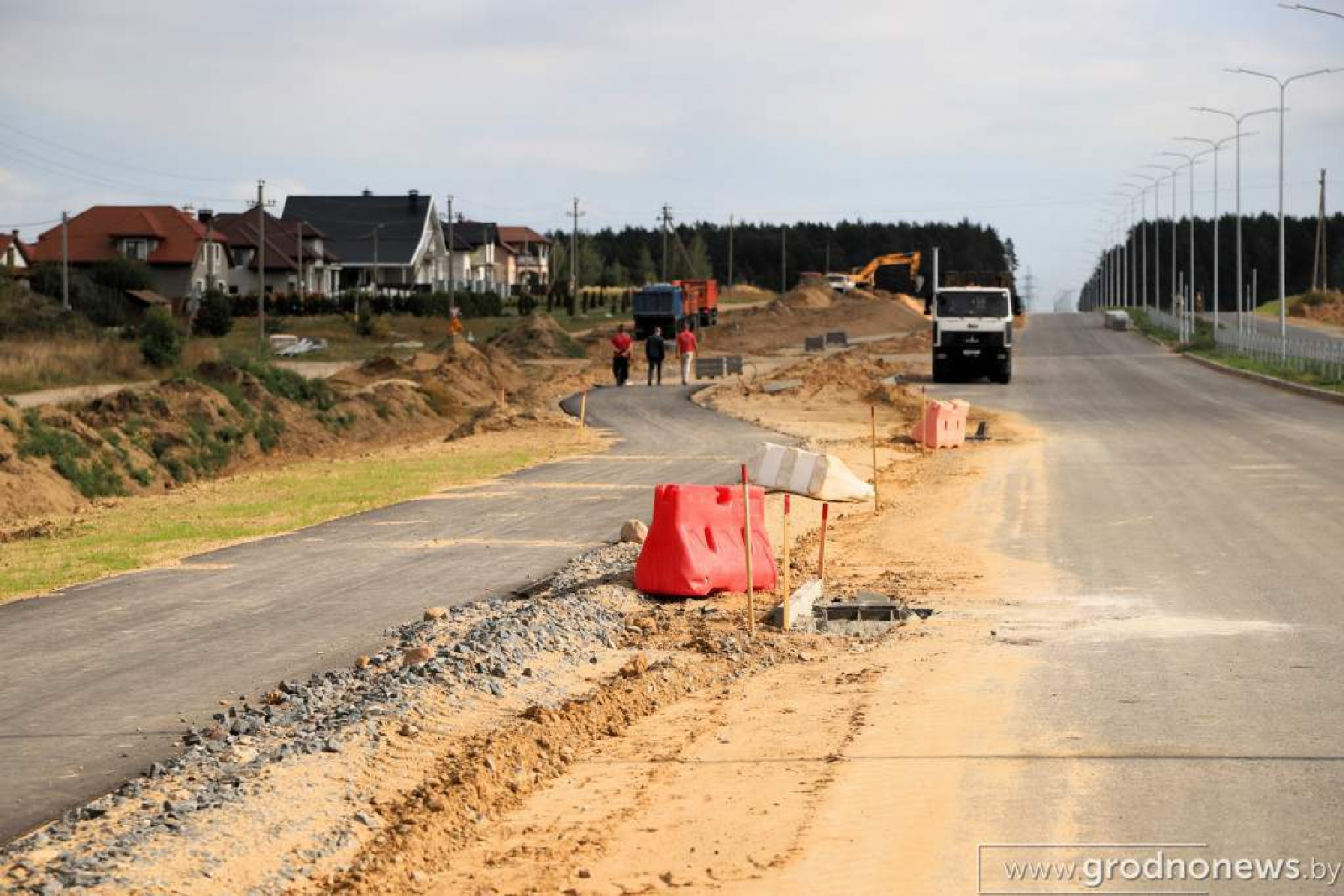 строительство дороги к Ольшанке